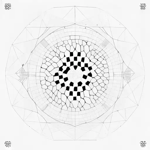 A Dystopian Novel Cover Featuring A Minimalist Design Of A Panopticon