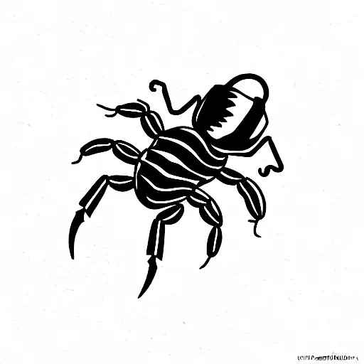 Scorpion With A Rose As A Sting