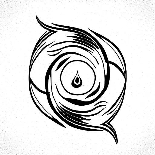 Koi Fish In A Ying Yang Position