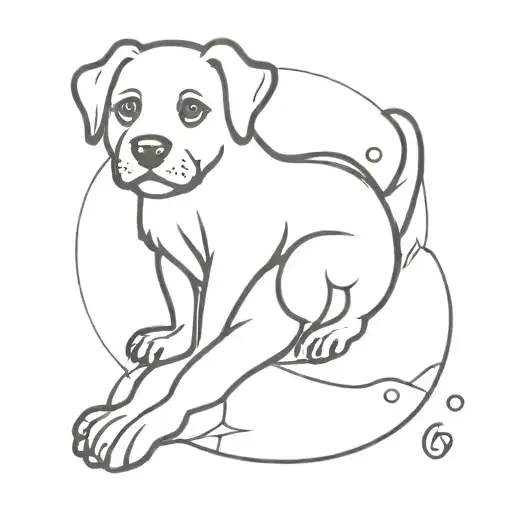 Dog Paw With Semi Colon Incorporated