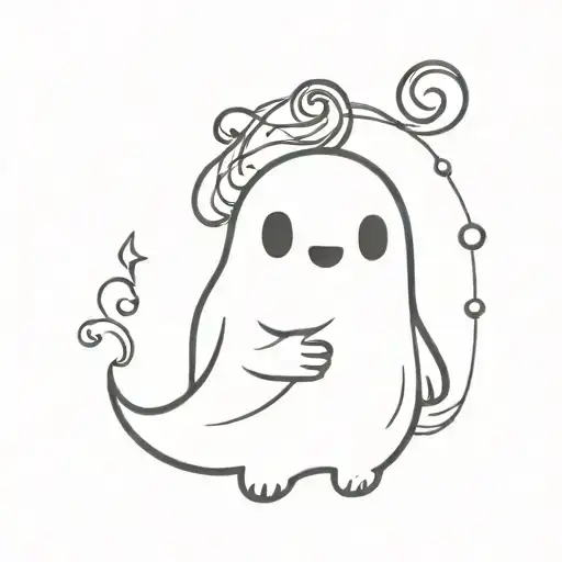 Cute Cartoon Ghost