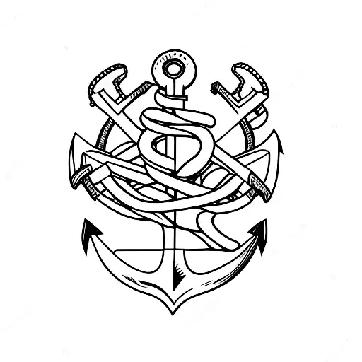 Anchor In A Horizontal 8