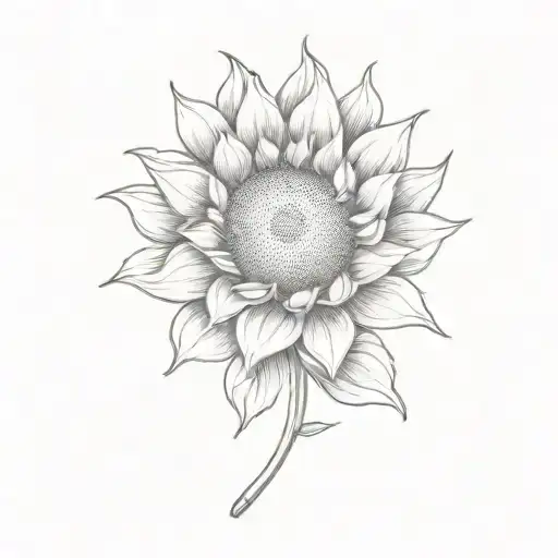 Sunflower With A Crown On
