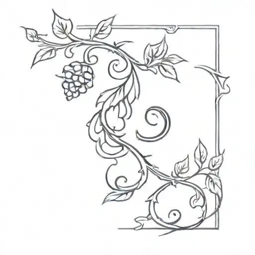Scorpio Zodiac Sign With Grape Vine