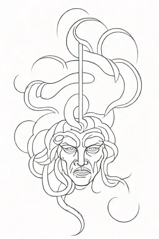Male Medusa Head
