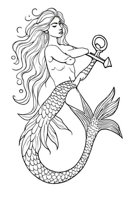 Murmaid With Anchor
