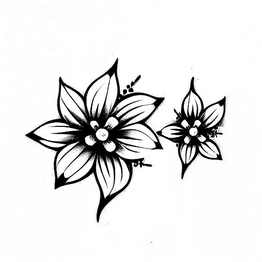 Test Tube With Two Little Flowers Coming Out Of It