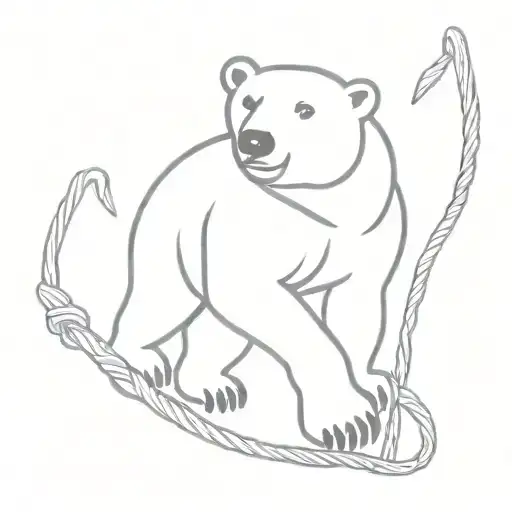 Polar Bear Top Rope Rock Climbing