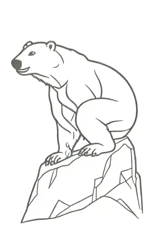 Polar Bear Top Rope Rock Climbing