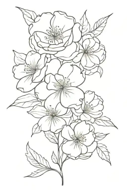 May March August September October November December Birth Month Flower Bouquet