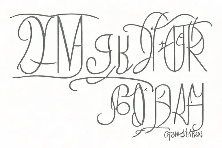 Grandfathers Name Written With Death Date