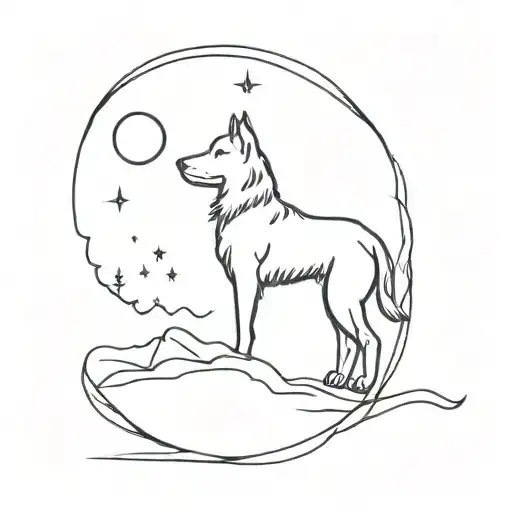 Moon In Honor Of My Dog Luna