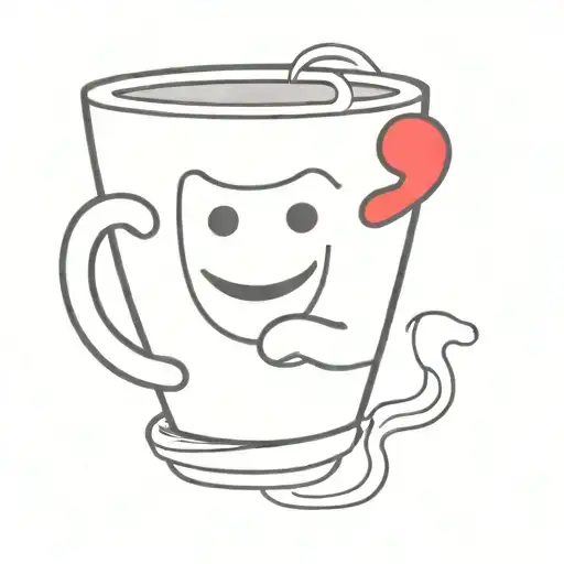 Kool Aid Man Shaking Hands With A Coffee Cup