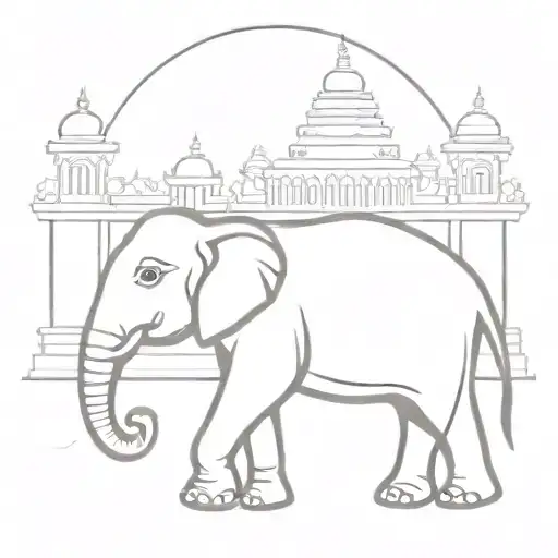 Sri Lanka Elephant And Temples