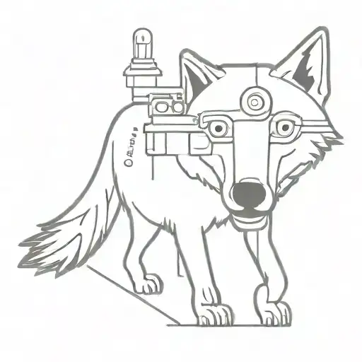 Wolf With Videocamera