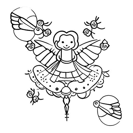 Angel With Bumbbells