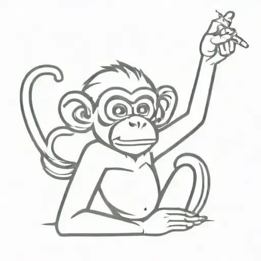 Smoking Monkey Fuck You Finger