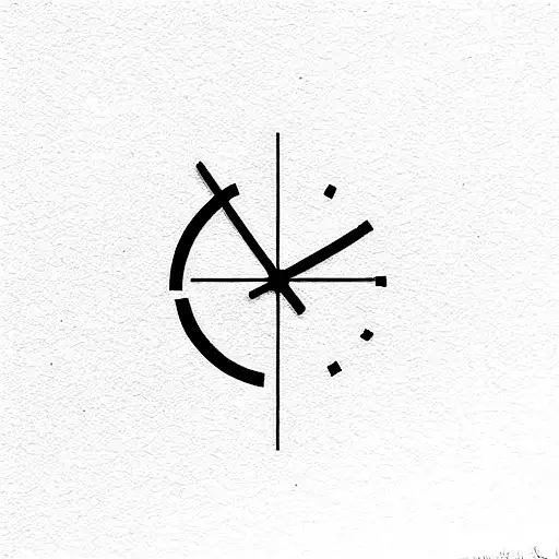 Clock With A Black Shadow Behind It