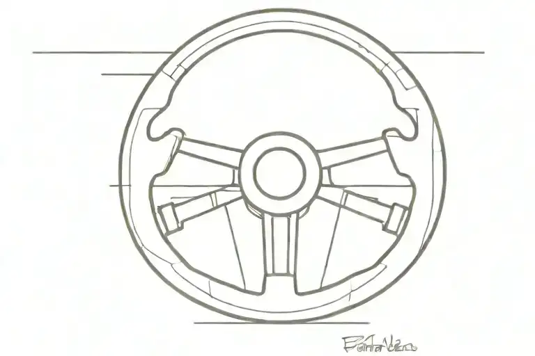 A Formula 1 Car Steering Wheel