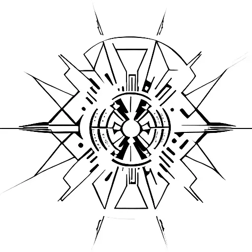 Star Wars Jedi Order Logo With Geometric Patterns