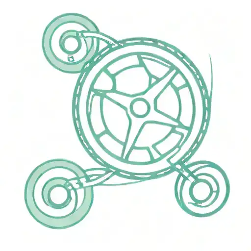 Baby Blue Movie Reel Intertwined