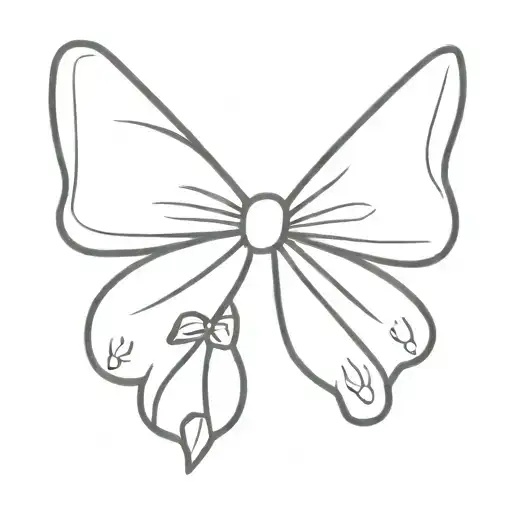 Cat Paw Print With Bow Tie