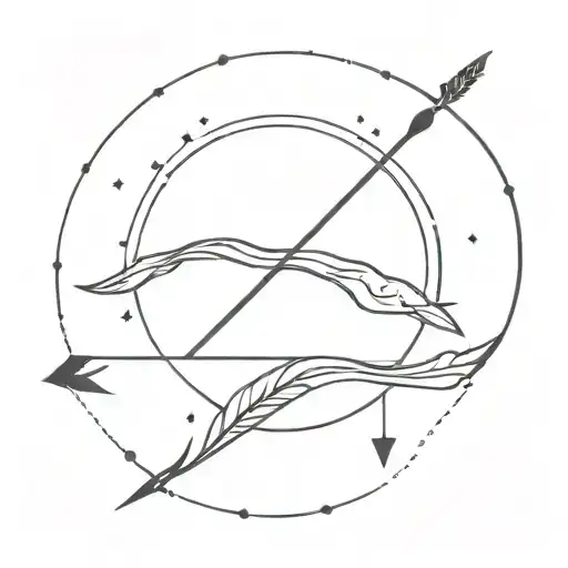 Lunar Eclipse And Arrow