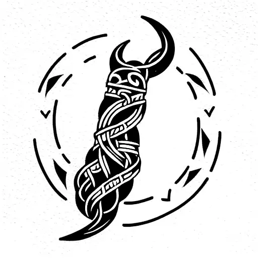 Viking Tattoo Representing Loyalty Determination And Motherhood For A Women