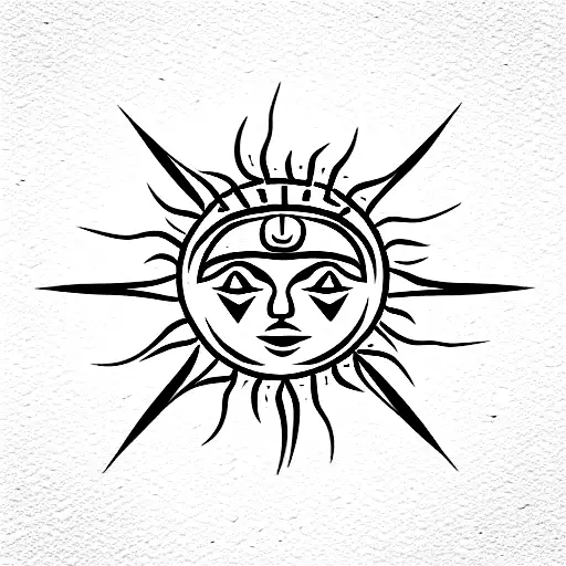 Simple Incan Sun God