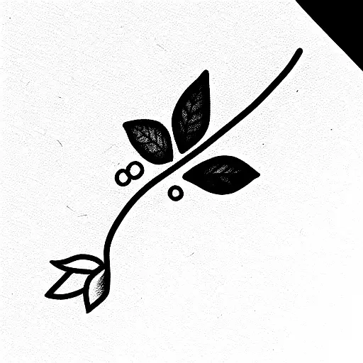 Sprout Coming Out From A Tree