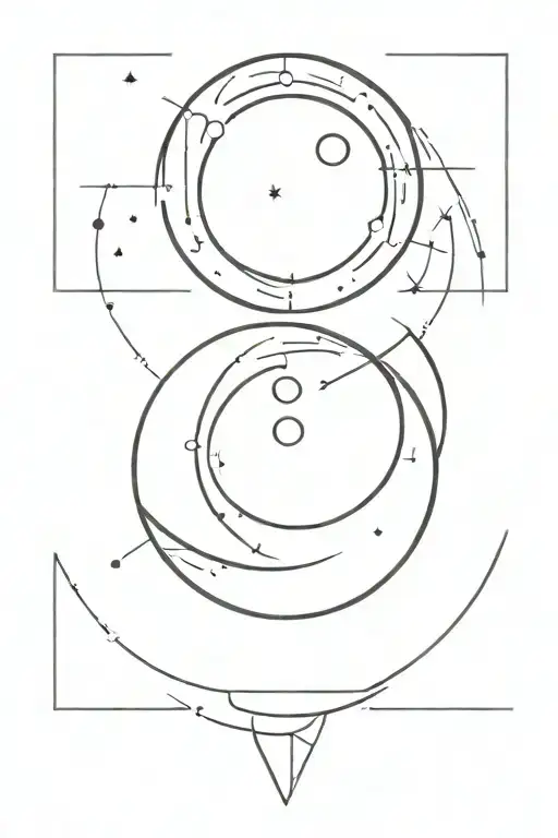 Cybersigilism Tatto On Shoulder With Moon Inside