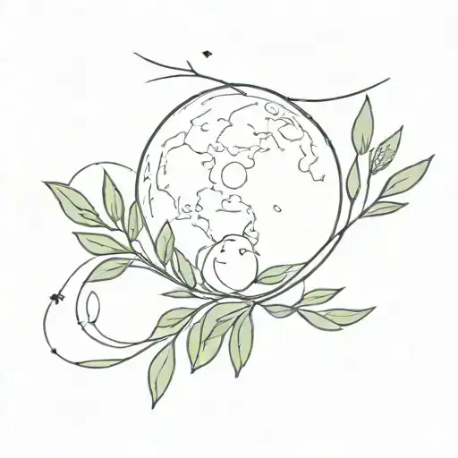 Full Moon And Olive Branches