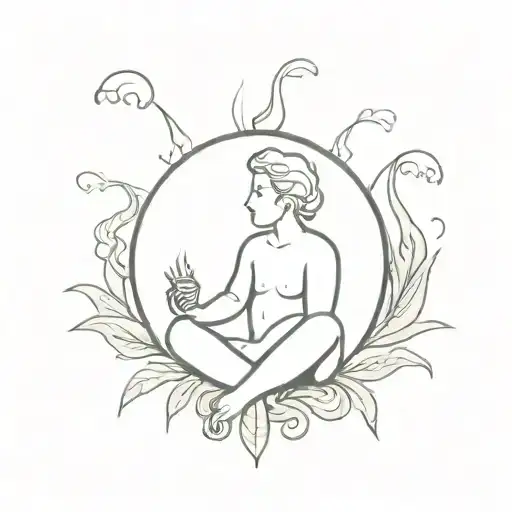 Yoghurt Emerging Sun Figure Smoking Weed