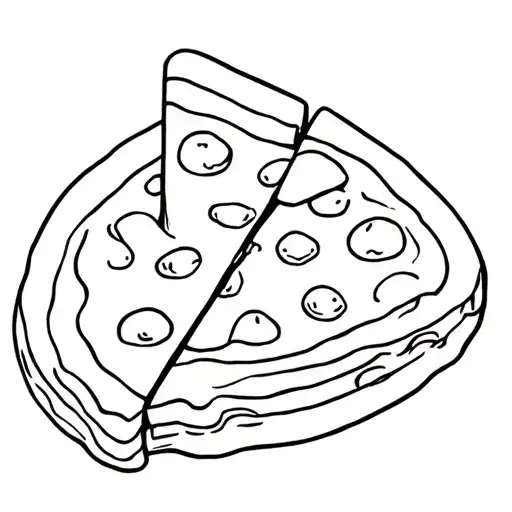 Pizza Slice Considered A Divinity By Cat