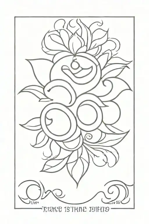 Om Symbol Trust The Process Written