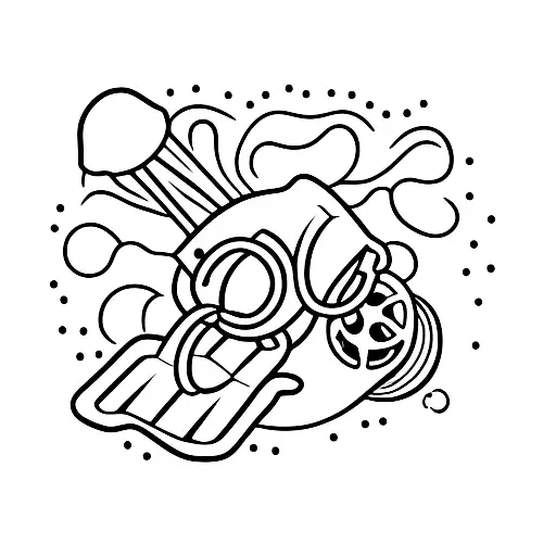 Silhouette Of A Midwife Delivering A Baby In A Movie Theater