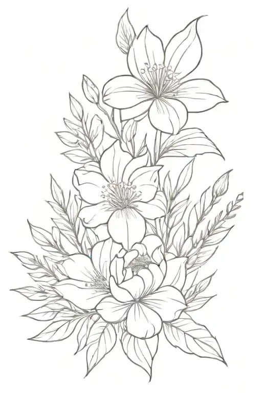 Birth Flower Bouquet