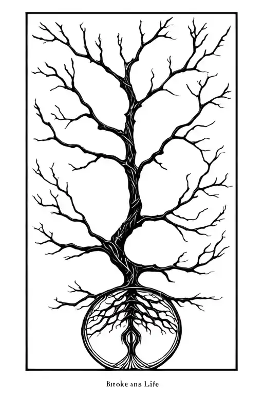 Broke Sowrd And Tree Of Life