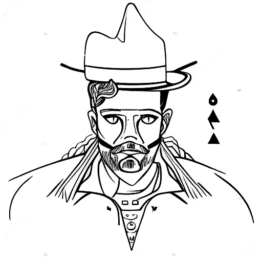 Shadow Being Cast On A Male Silhouette