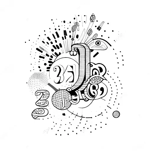 Colourful With The Numbers 2 6 8 12 23 27