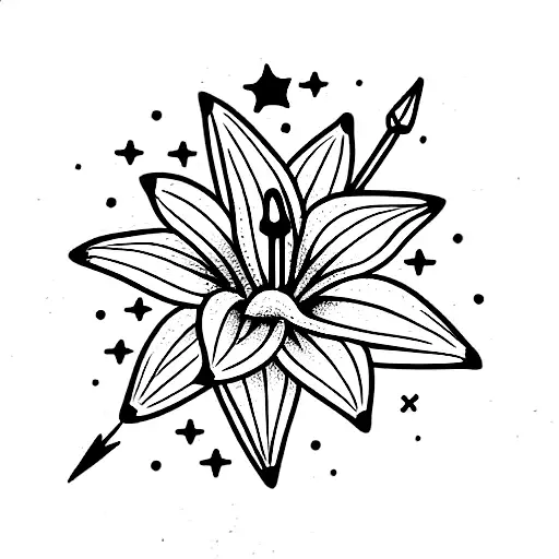 Lily With Leo Constellation