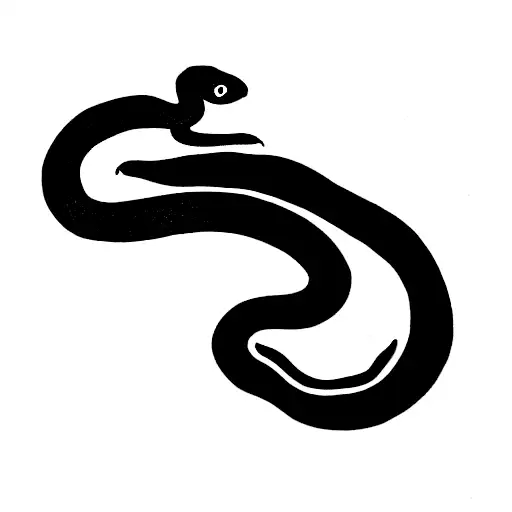 Small Snake With Banner That Says We Should Get A Snake