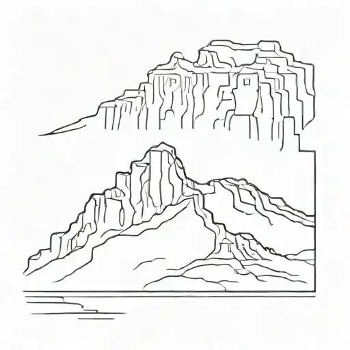 Table Mountain Outline