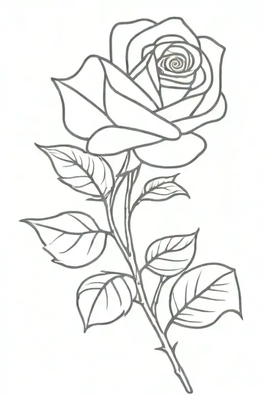 Rose With Stem
