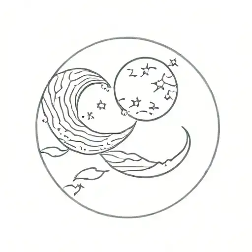 Ocean And Moon