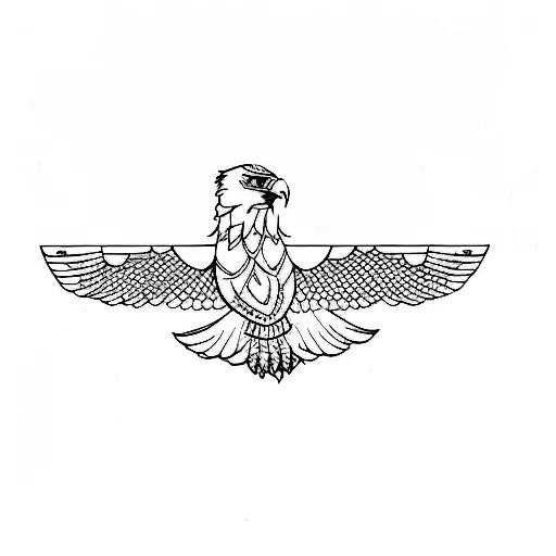 An Eagle With Shading Around