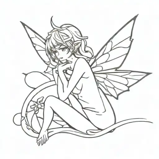 Fairy Dark Anime Style
