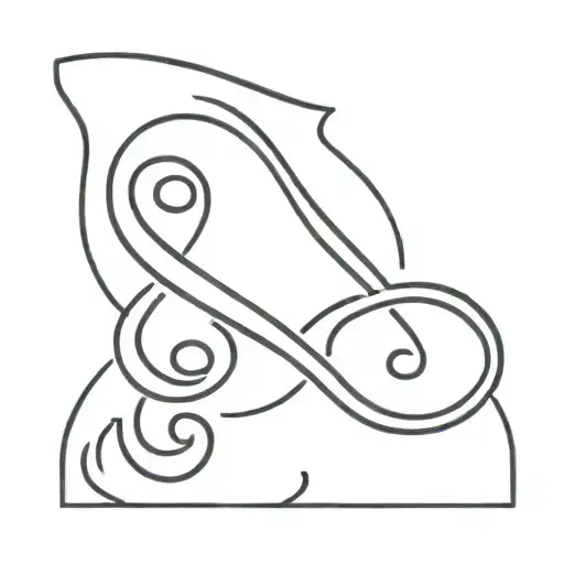 A Minimalist Tattoo Of A Music Note Intertwined With A Fist Representing Fighting