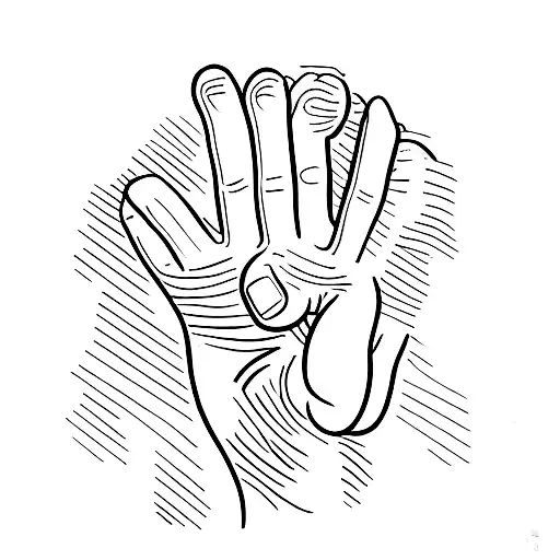 3 Fine Little Starts On Hand Between Thumb And Index Finger