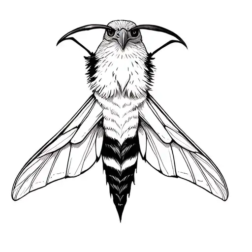 Deaths Head Hawk Moth